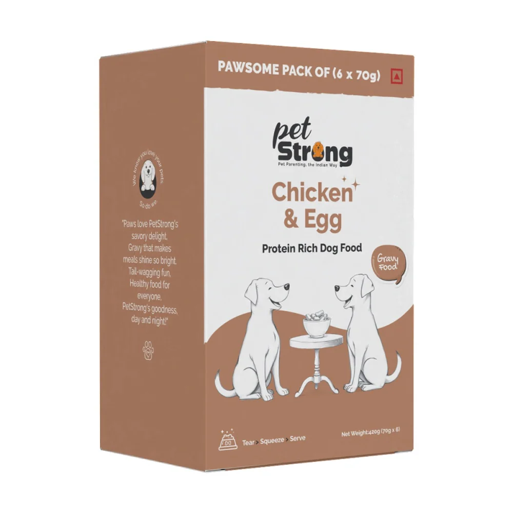 PetStrong Chicken and Egg & Chicken Liver in Gravy Wet Food for Dogs Combo - Image 2