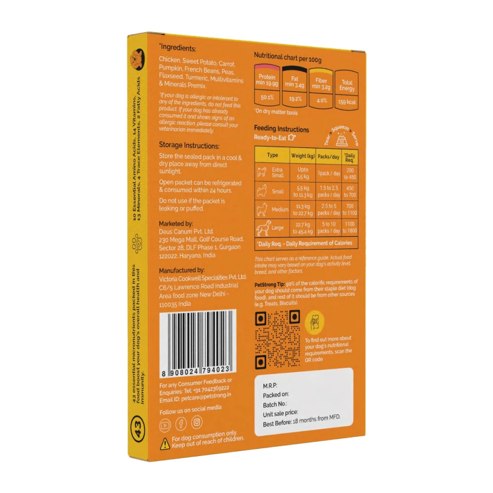 PetStrong Lamb and Blueberry & Chicken and Pumpkin Grain Free Fresh Food for Dogs Combo - Image 20
