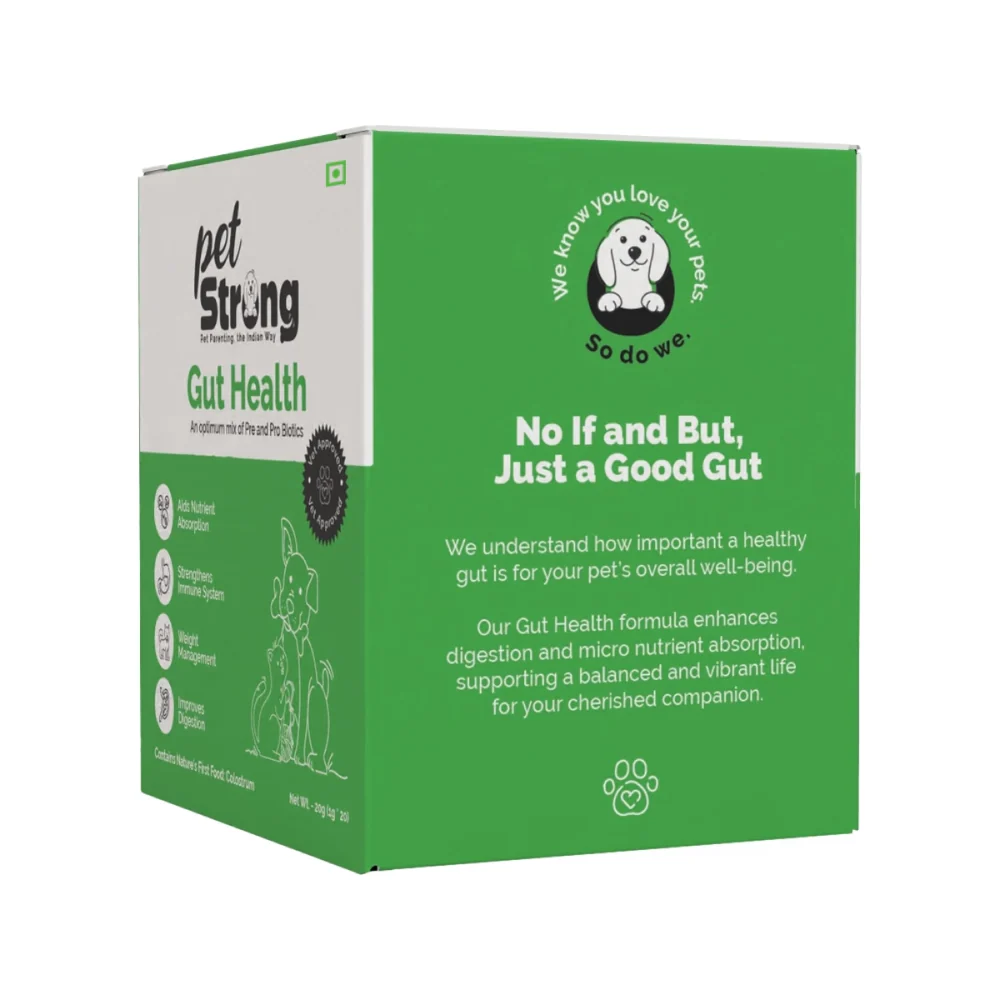 PetStrong Probiotic and Prebiotic Gut Health Supplement Sachet for Dogs and Cats - Image 5