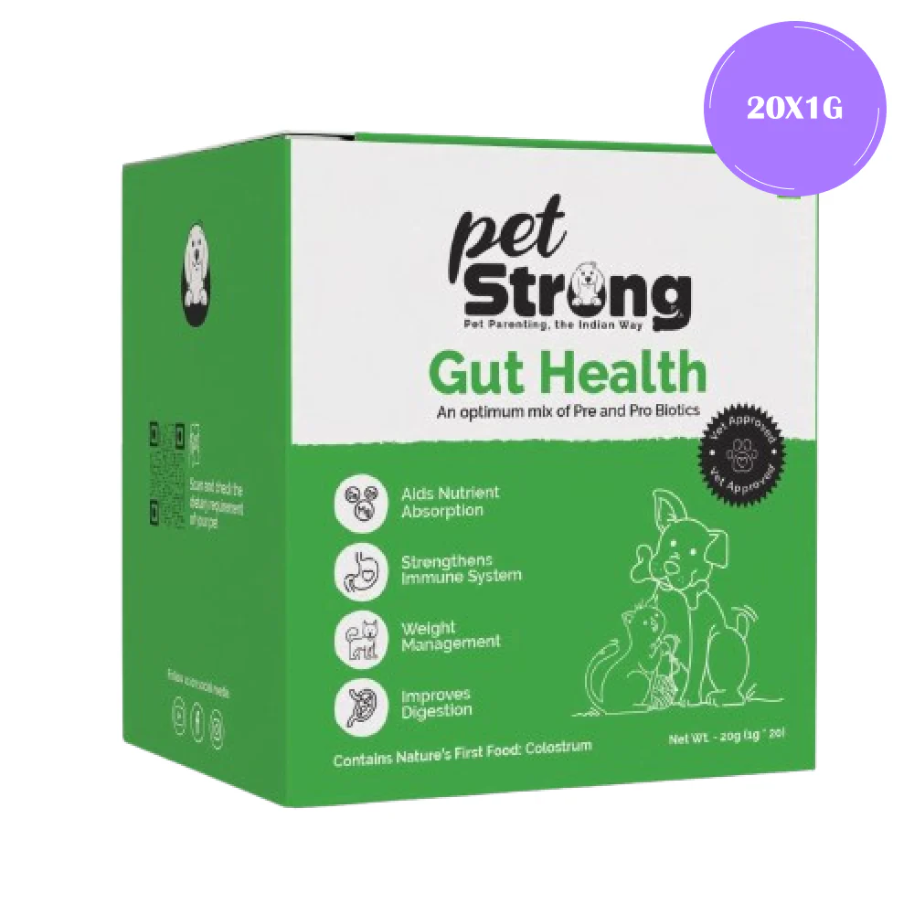 PetStrong Probiotic and Prebiotic Gut Health Supplement Sachet for Dogs and Cats - Image 9