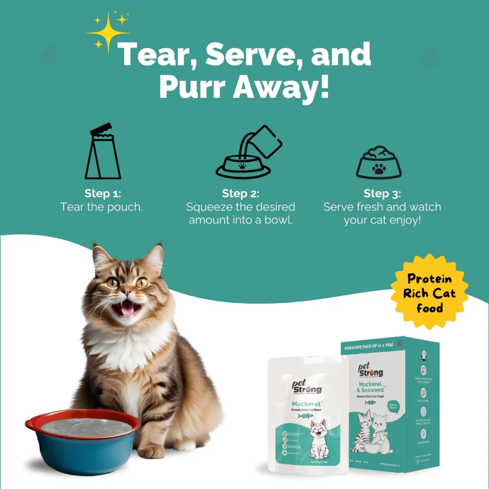 PetStrong Sardine & Mackerel and Seaweed in Gravy Cat Wet Food Combo - Image 13
