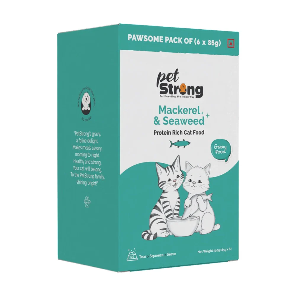 PetStrong Tuna and White Fish & Mackerel and Seaweed in Gravy Cat Wet Food Combo - Image 8