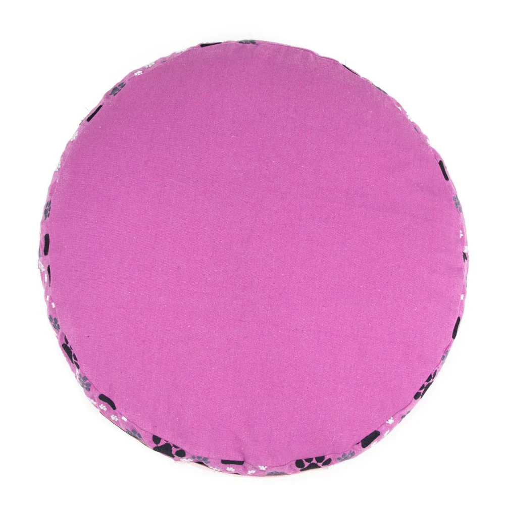 Petter World Indoor Artisanal Round Cushioned Bed with Washable Cover for Dogs and Cats (Crocus) - Image 4