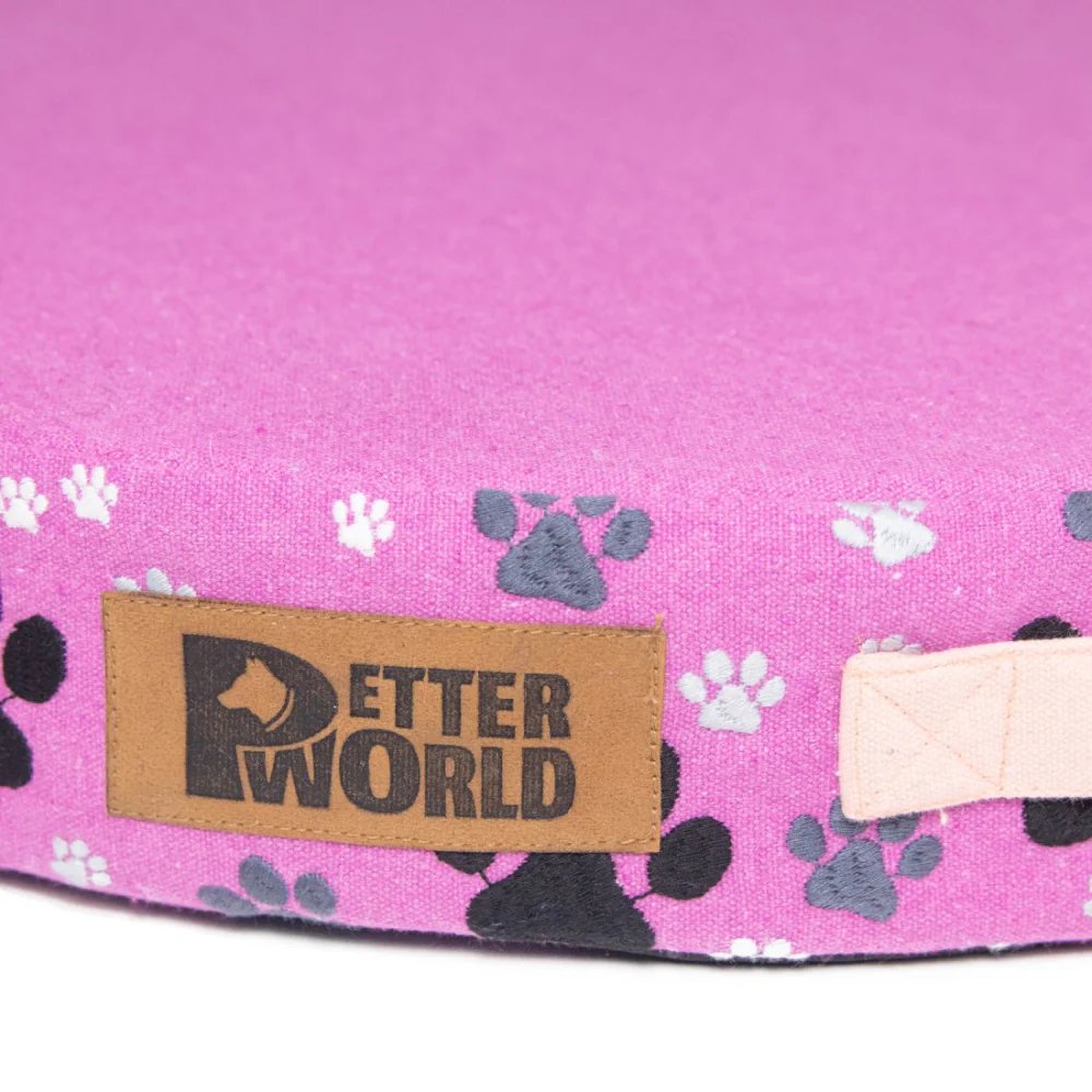 Petter World Orthopedic Round Flat Foam Mattress Bed with Thick & Durable Washable Cover (Crocus) - Image 4