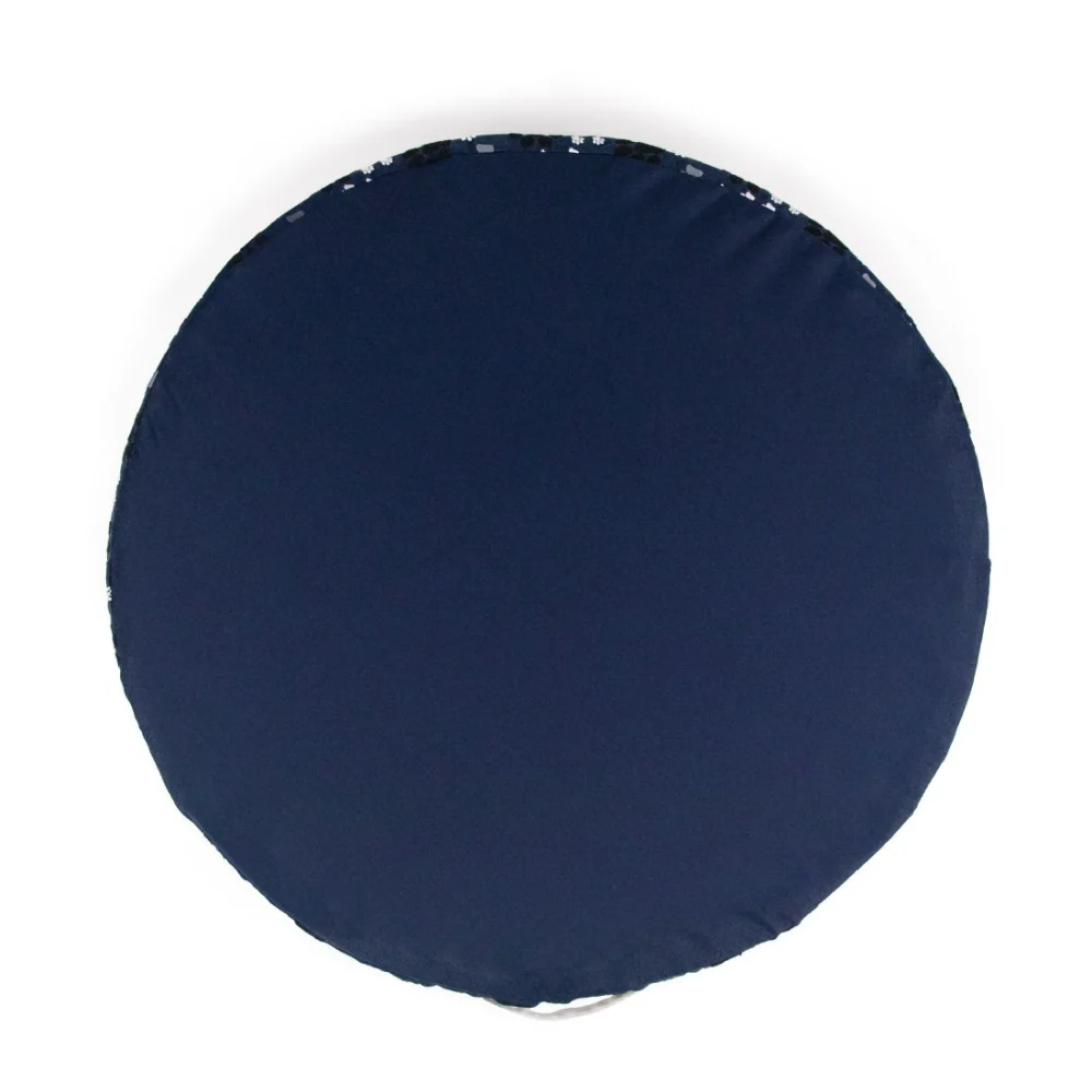 Petter World Orthopedic Round Flat Foam Mattress Bed with Thick & Durable Washable Cover (Ensign Blue) - Image 5