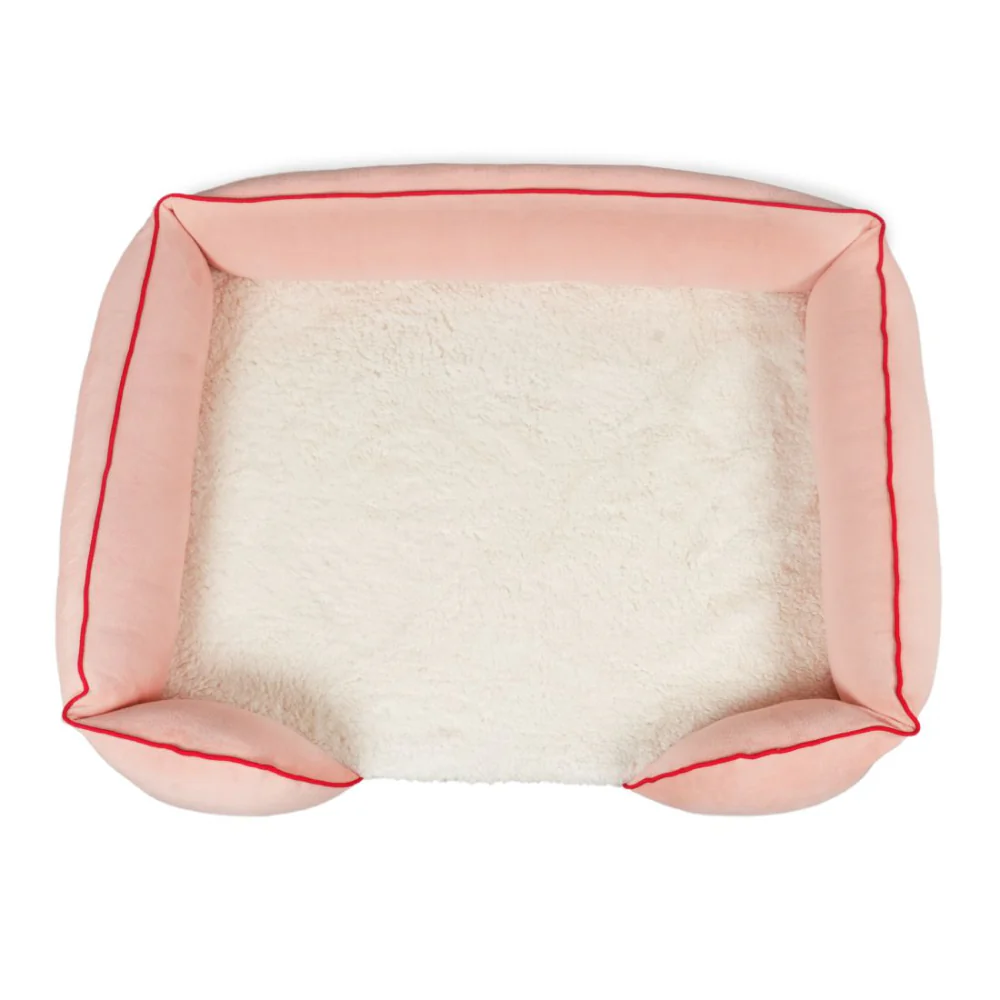 Petter World Ultra Luxury Micro Fur Orthopedic Sofa Bed with Sherpa Fur Cushion for Dogs and Cats (Peach Pearl) - Image 3