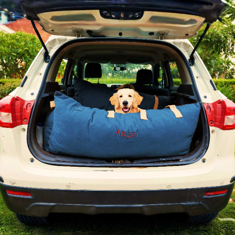 Petter World Car Travel Bed with Safety Leash for Dogs and Cats (Autumn Gray) - Image 9