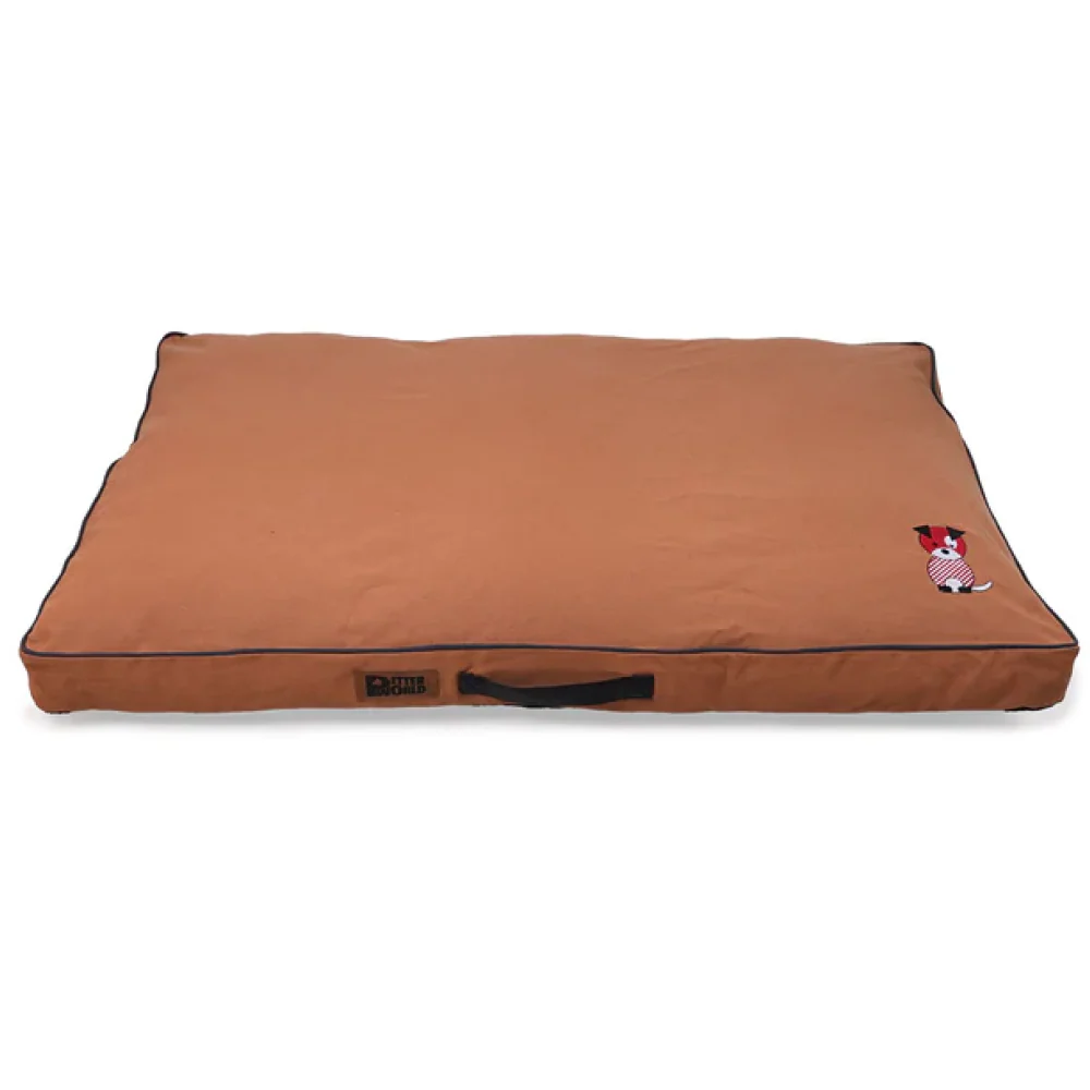 Petter World Comfort Flat Cushion Bed for Dogs (Earthy Brown) - Image 8