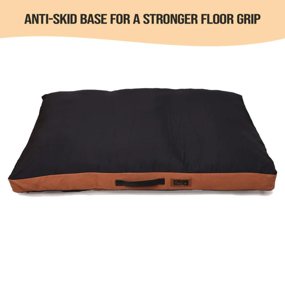 Petter World Comfort Flat Cushion Bed for Dogs (Earthy Brown) - Image 9