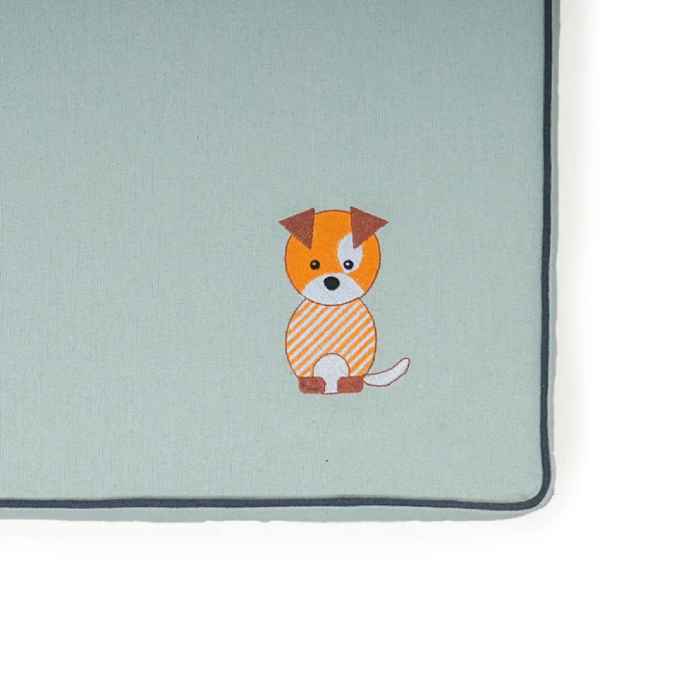 Petter World Comfort Flat Foam Bed for Dogs (Celeste Green) - Image 9