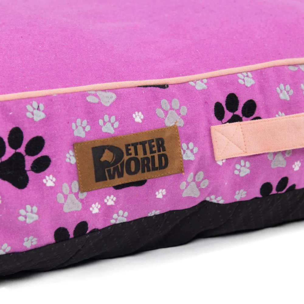 Petter World Indoor Artisanal Rectangular Cushion Mattress Bed with Washable Cover for Dogs (Crocus) - Image 3