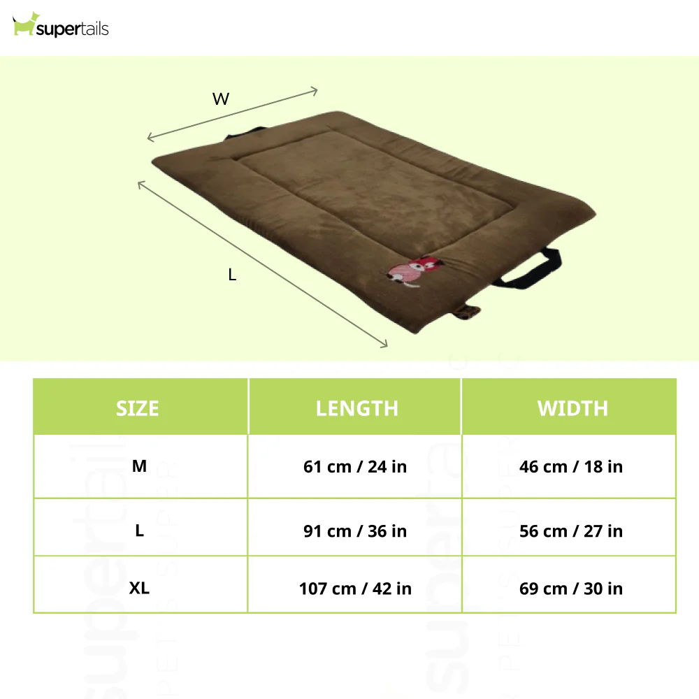 Petter World Orthopedic Memory Foam Base with Cooling Gel Summer Mat for Dogs and Cats (Mocha Brown) - Image 3