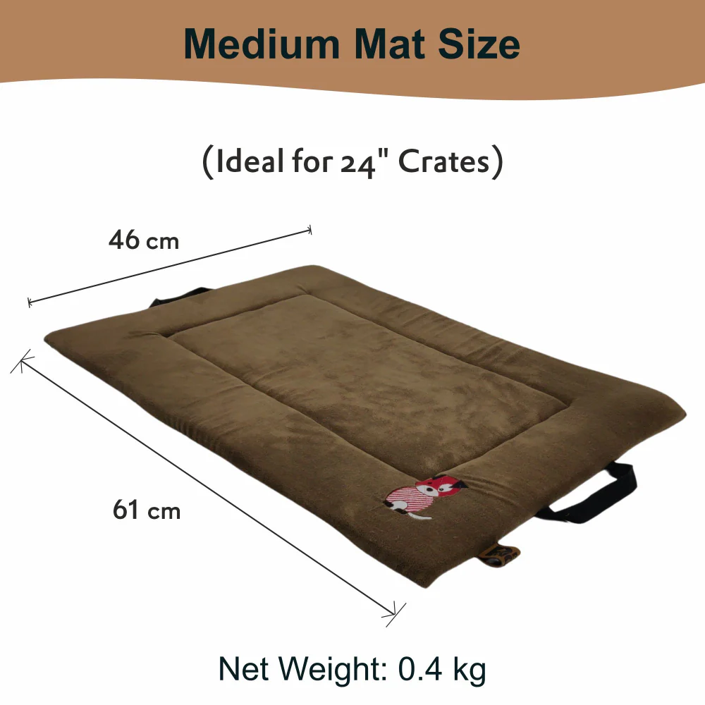 Petter World Orthopedic Memory Foam Base with Cooling Gel Summer Mat for Dogs and Cats (Mocha Brown) - Image 7