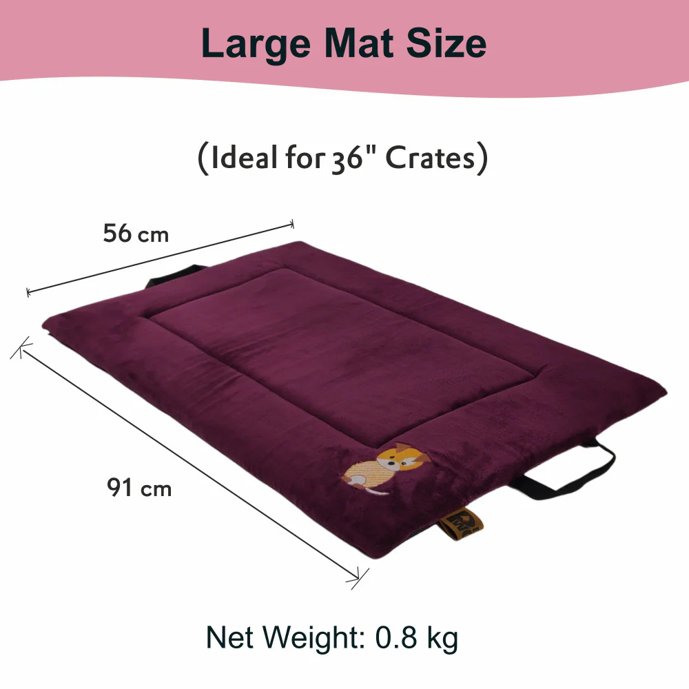 Petter World Orthopedic Memory Foam Base with Cooling Gel Summer Mat for Dogs and Cats (Mulled Wine) - Image 6