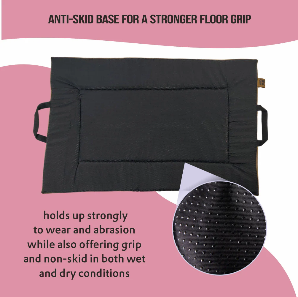 Petter World Orthopedic Memory Foam Base with Cooling Gel Summer Mat for Dogs and Cats (Mulled Wine) - Image 8