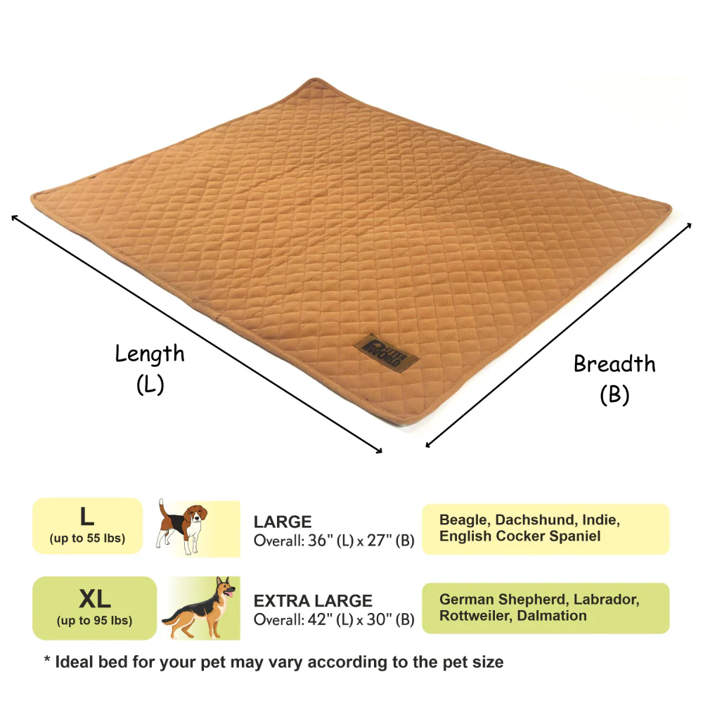 Petter World Multipurpose Breathable Summer Mat for Dogs (Earthy Brown) - Image 4
