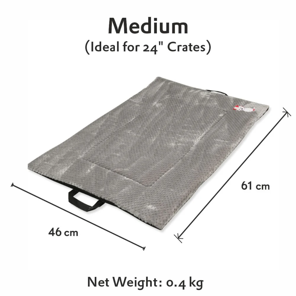 Petter World Orthopedic Memory Foam Crate Mat for Joint Support & Pressure Relief for Dogs (Meteorite) - Image 5