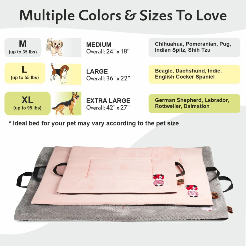 Petter World Orthopedic Memory Foam Crate Mat for Joint Support & Pressure Relief for Dogs (Meteorite) - Image 7