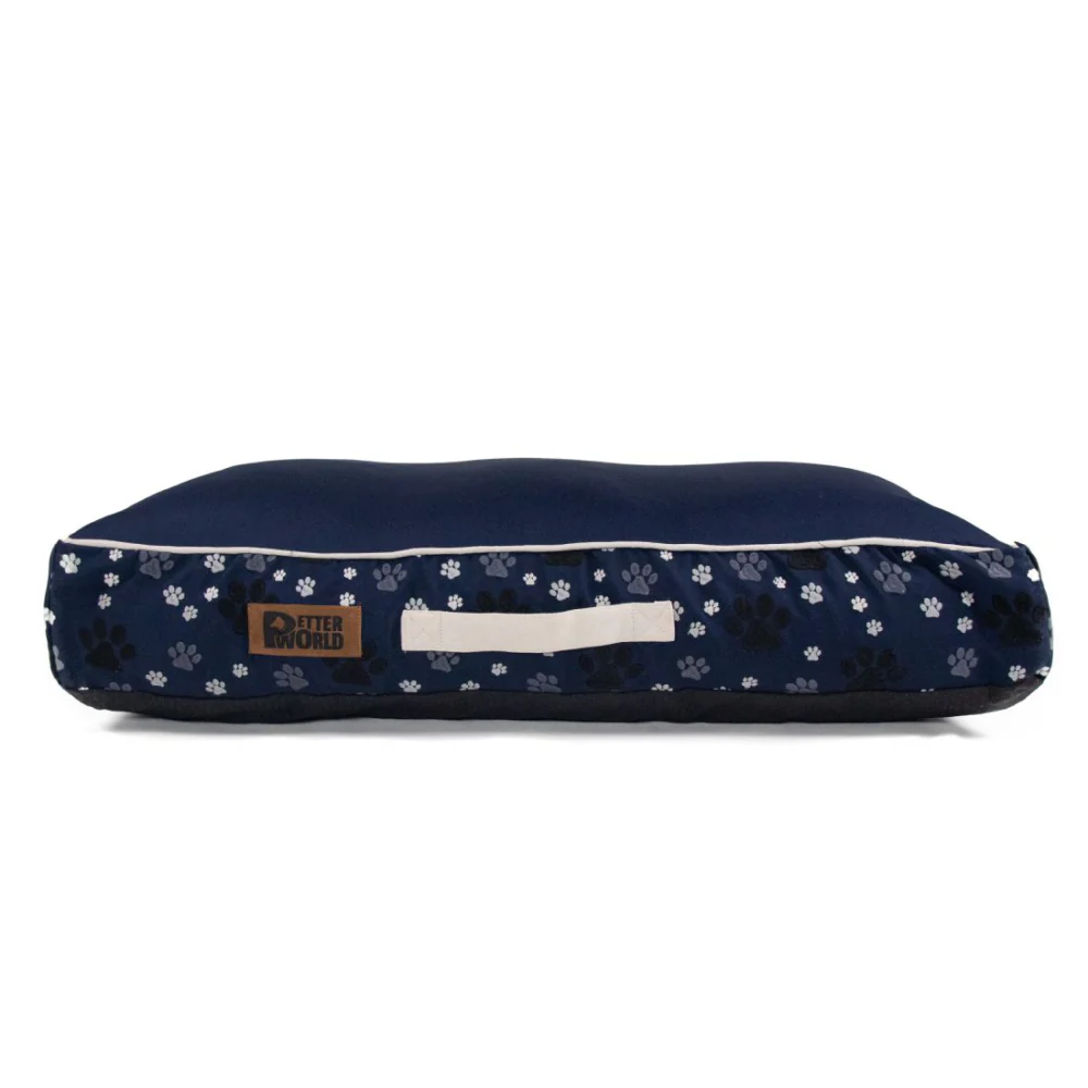 Petter World Outdoor Artisanal Rectangular Cushion Mattress Bed with Washable Cover for Dogs (Ensign Blue) - Image 4