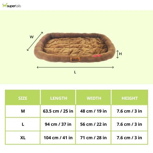 Petter World Ultra Soft Mat with Padded Bed for Dogs (Mocha Brown) - Image 2