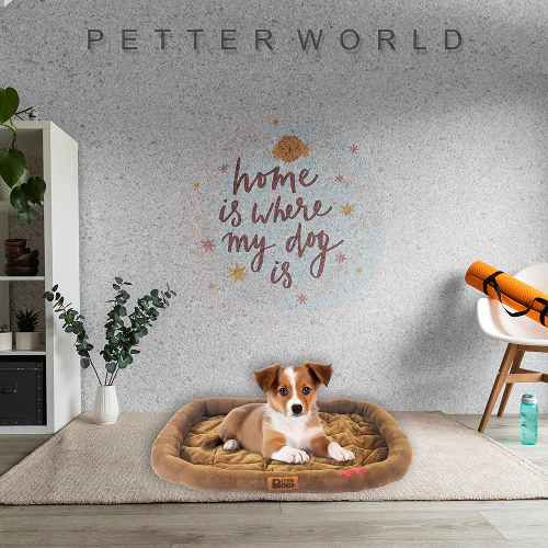 Petter World Ultra Soft Mat with Padded Bed for Dogs (Mocha Brown) - Image 4