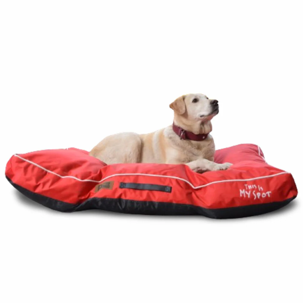 Petter World Waterproof Easy Clean Monsoon Bed with Removable & Washable Cover (Cherry Red) - Image 2