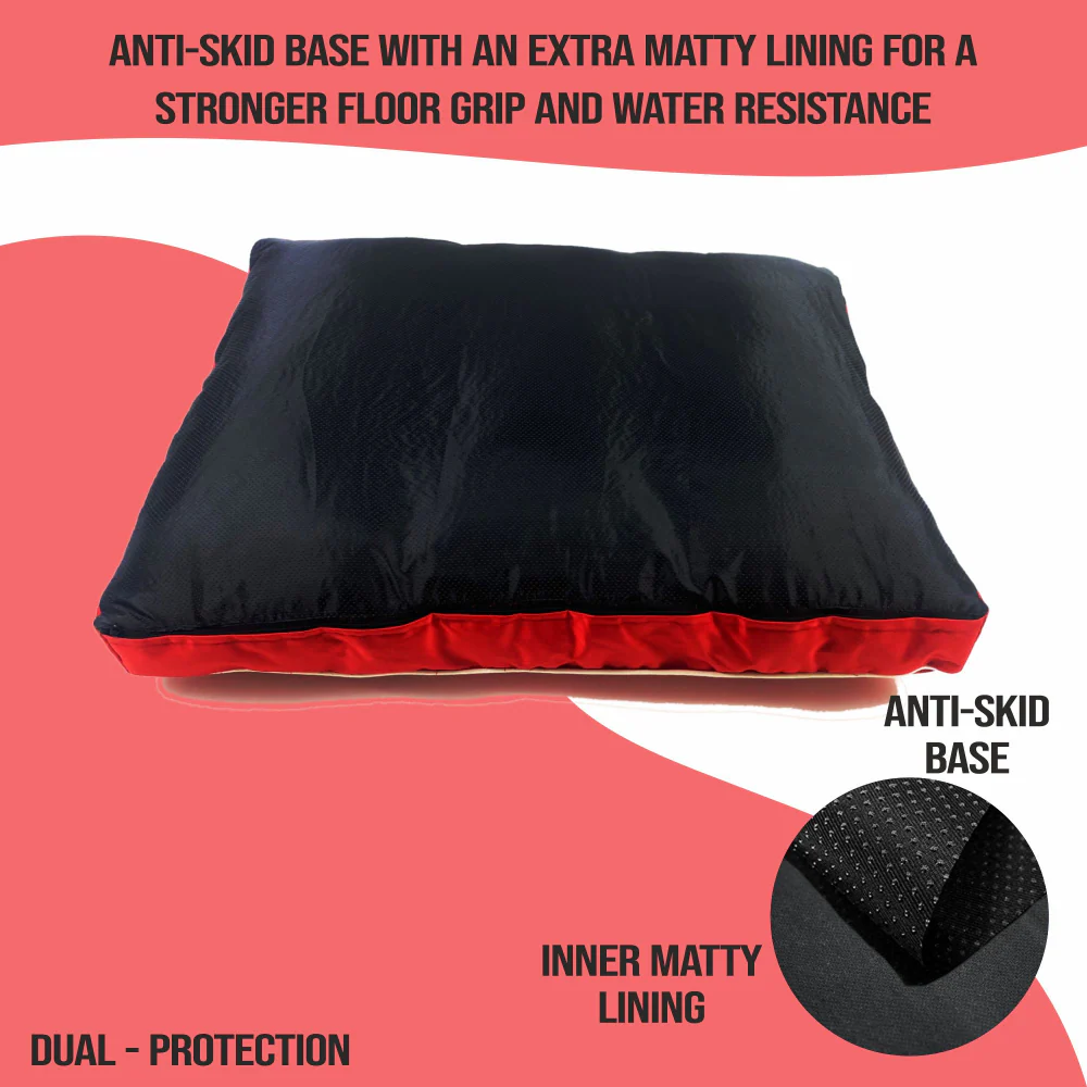 Petter World Waterproof Easy Clean Monsoon Bed with Removable & Washable Cover (Cherry Red) - Image 5