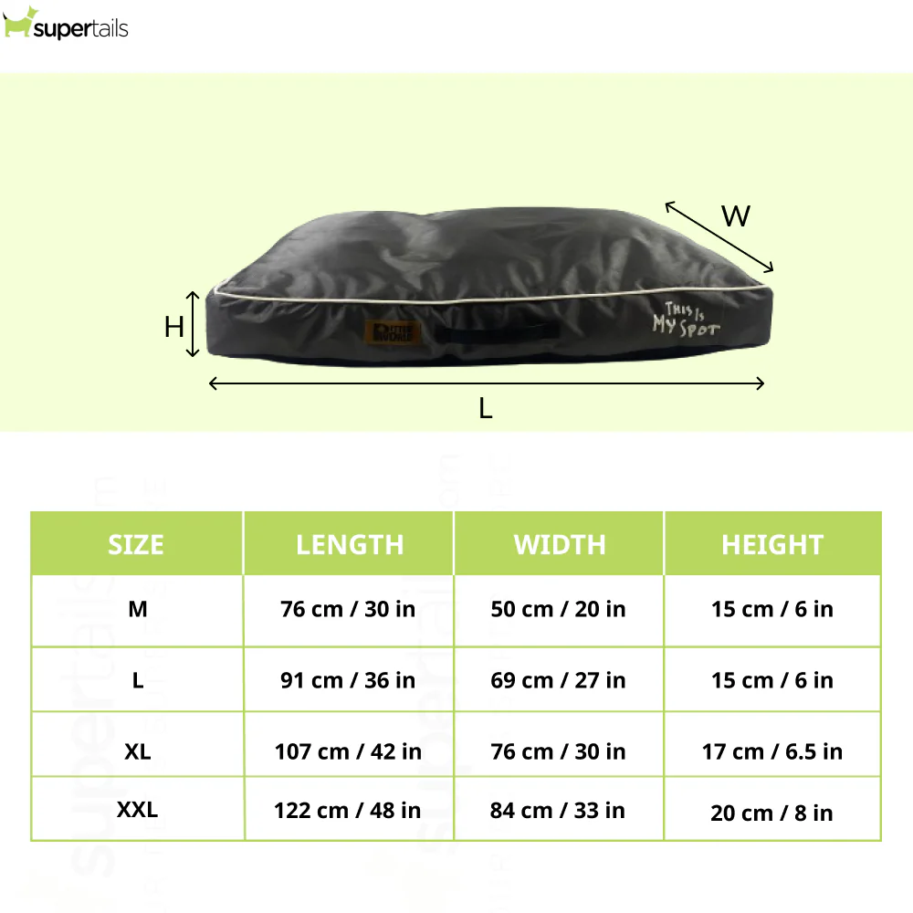 Petter World Waterproof Easy Clean Monsoon Bed with Removable & Washable Cover (Steel Grey) - Image 3