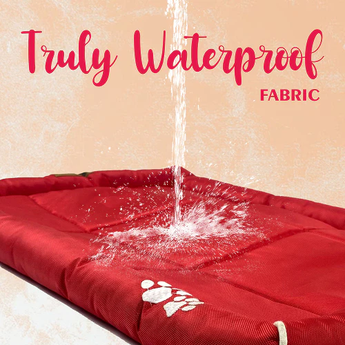 Petter World Waterproof Mat with Padded Perimeters for Dogs (Red) - Image 4