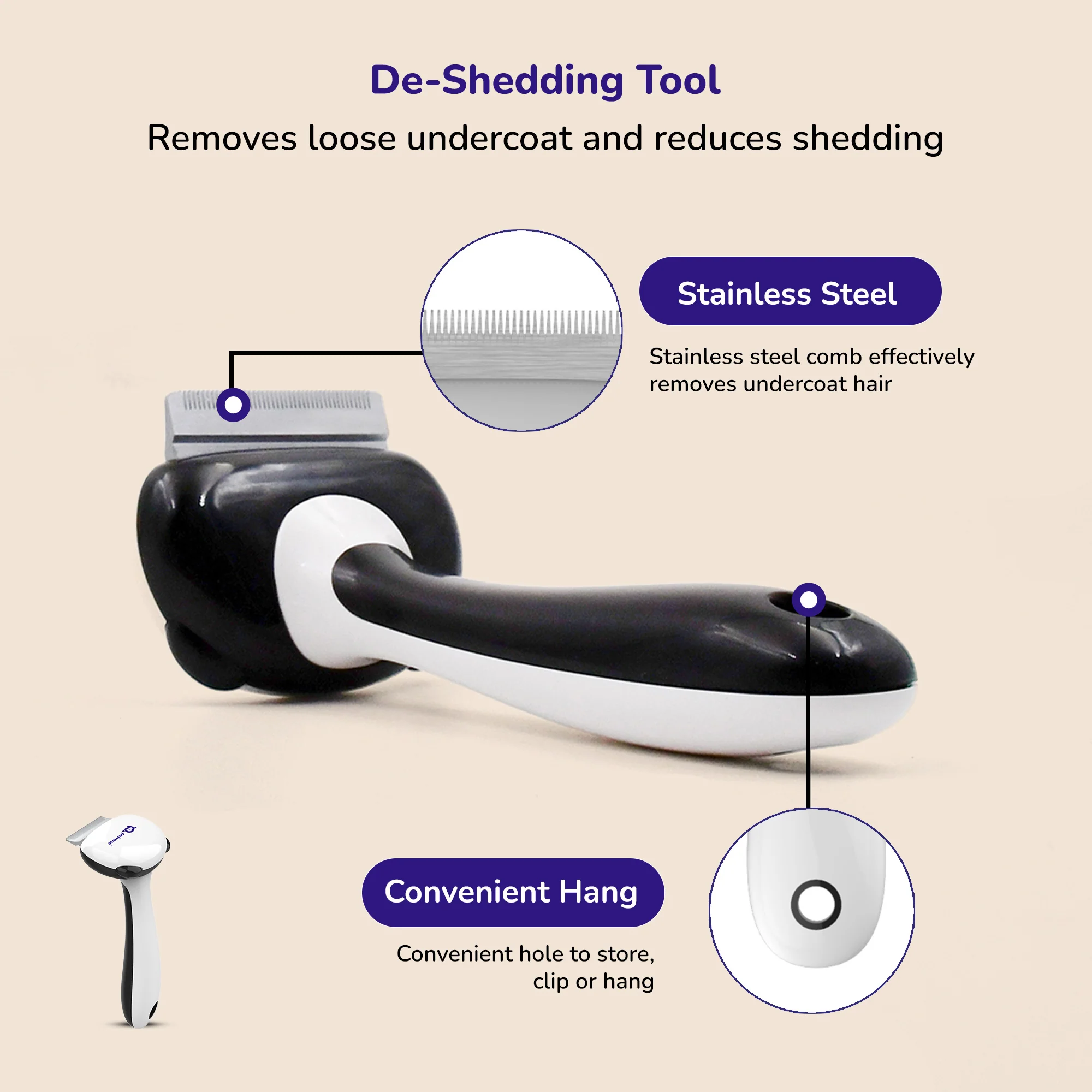 Petverse 7 in 1  Professional Deshedding, Detangling & Nail Care Kit for Dogs & Cats - Image 2