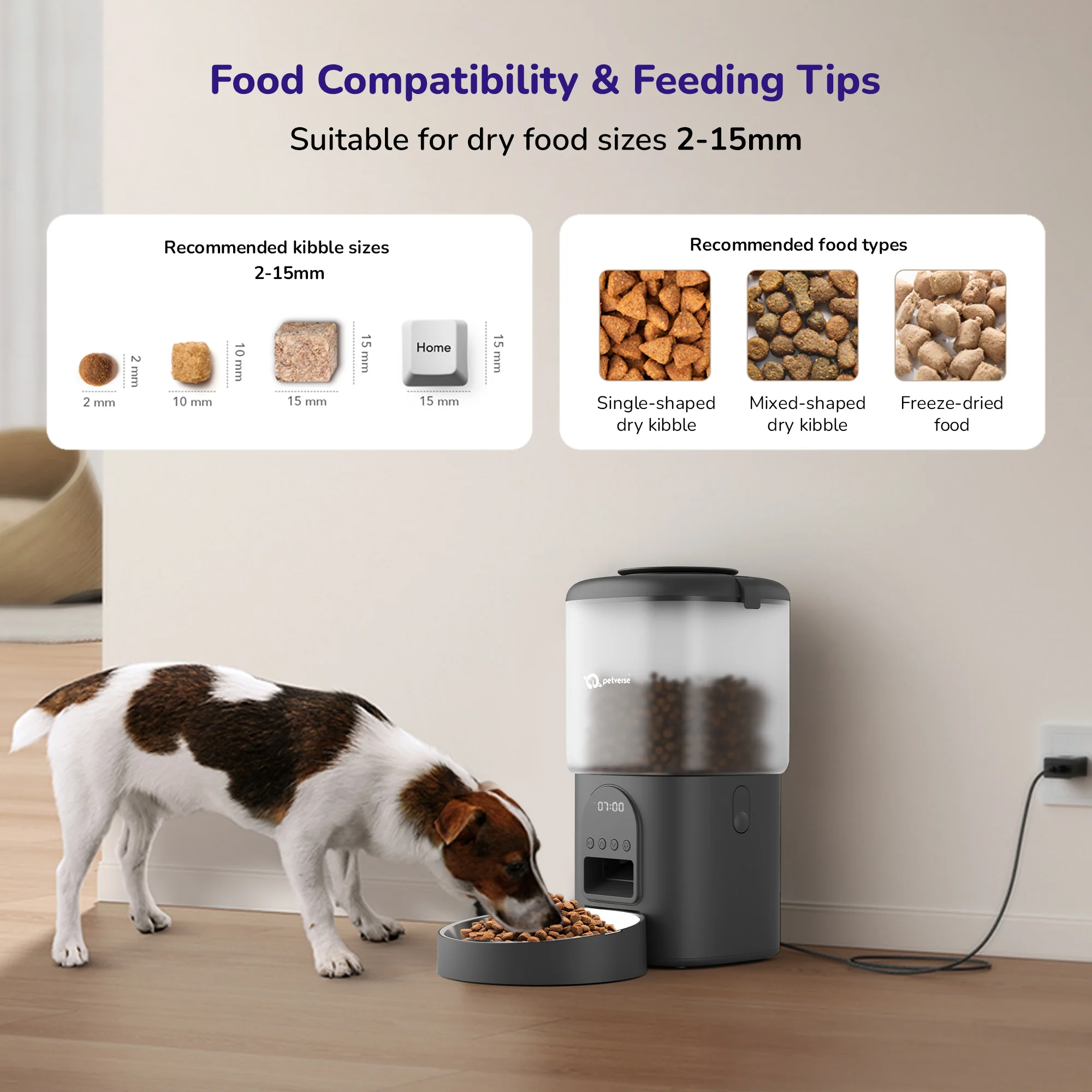 Petverse Automatic Smart Timer with Portion Control Feeder for Dogs & Cats (Black) - Image 6