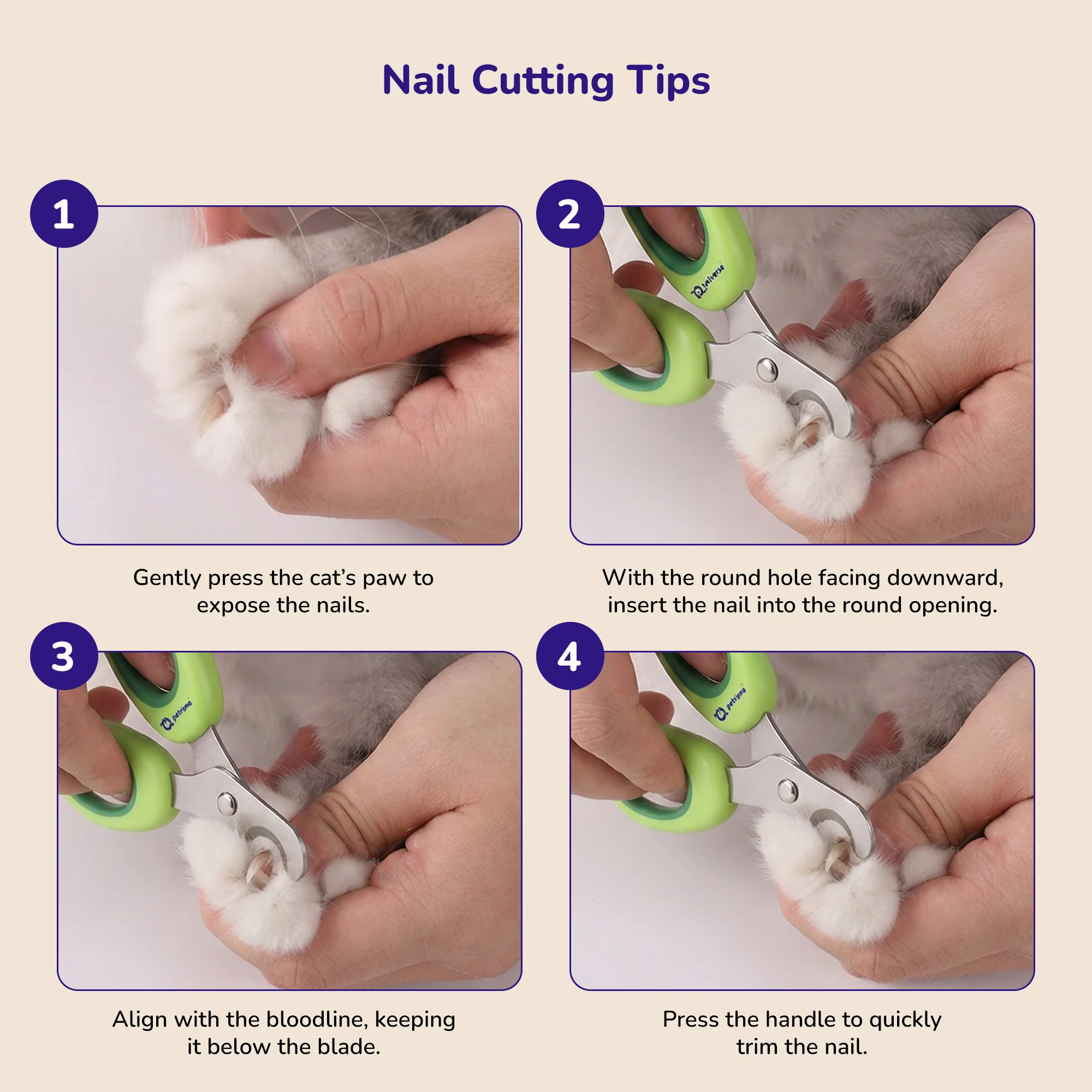 Petverse Built in Safety Guard & Integrated Nail File & Trimmer for Dogs ,Cats & Small Animals - Image 2