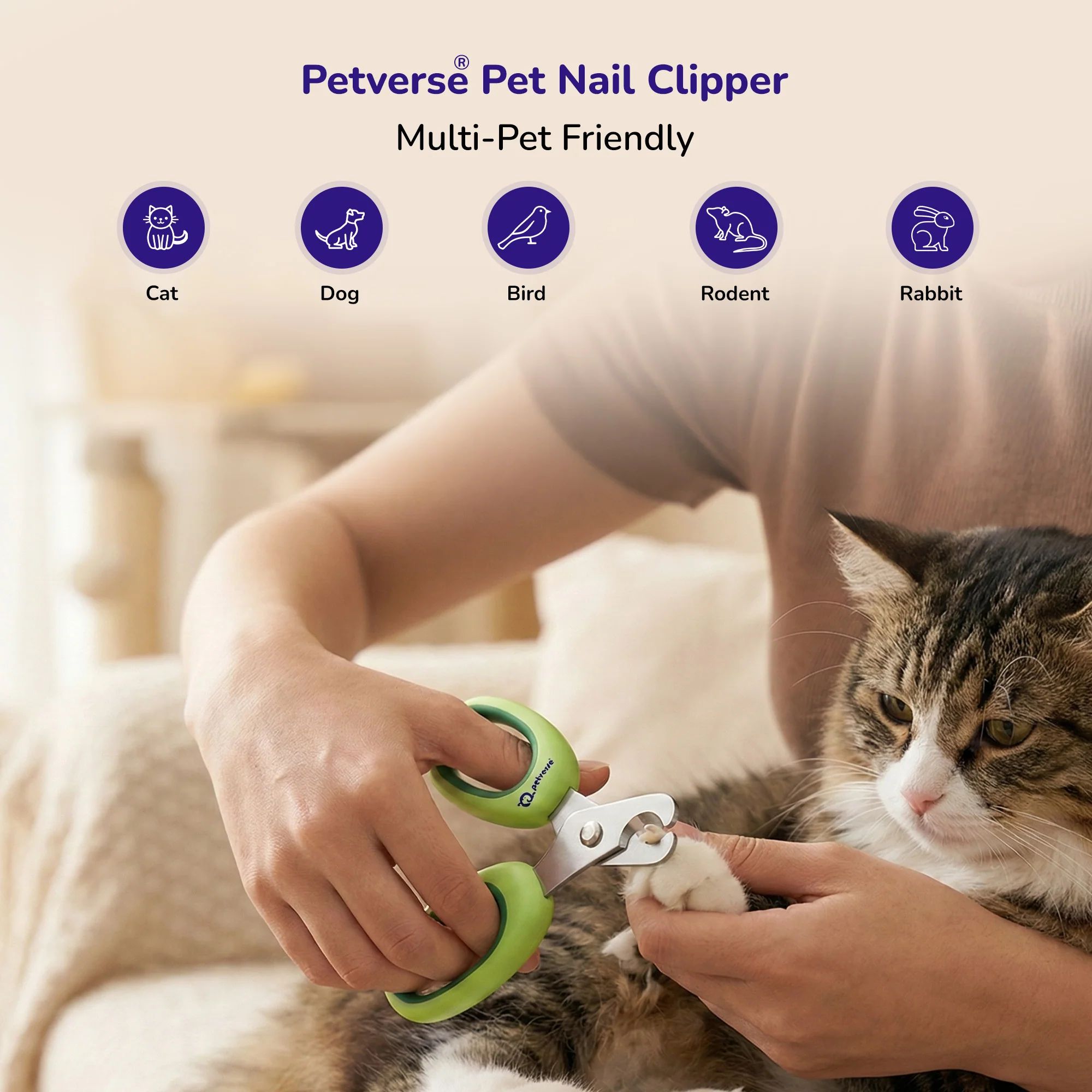 Petverse Built in Safety Guard & Integrated Nail File & Trimmer for Dogs ,Cats & Small Animals - Image 9