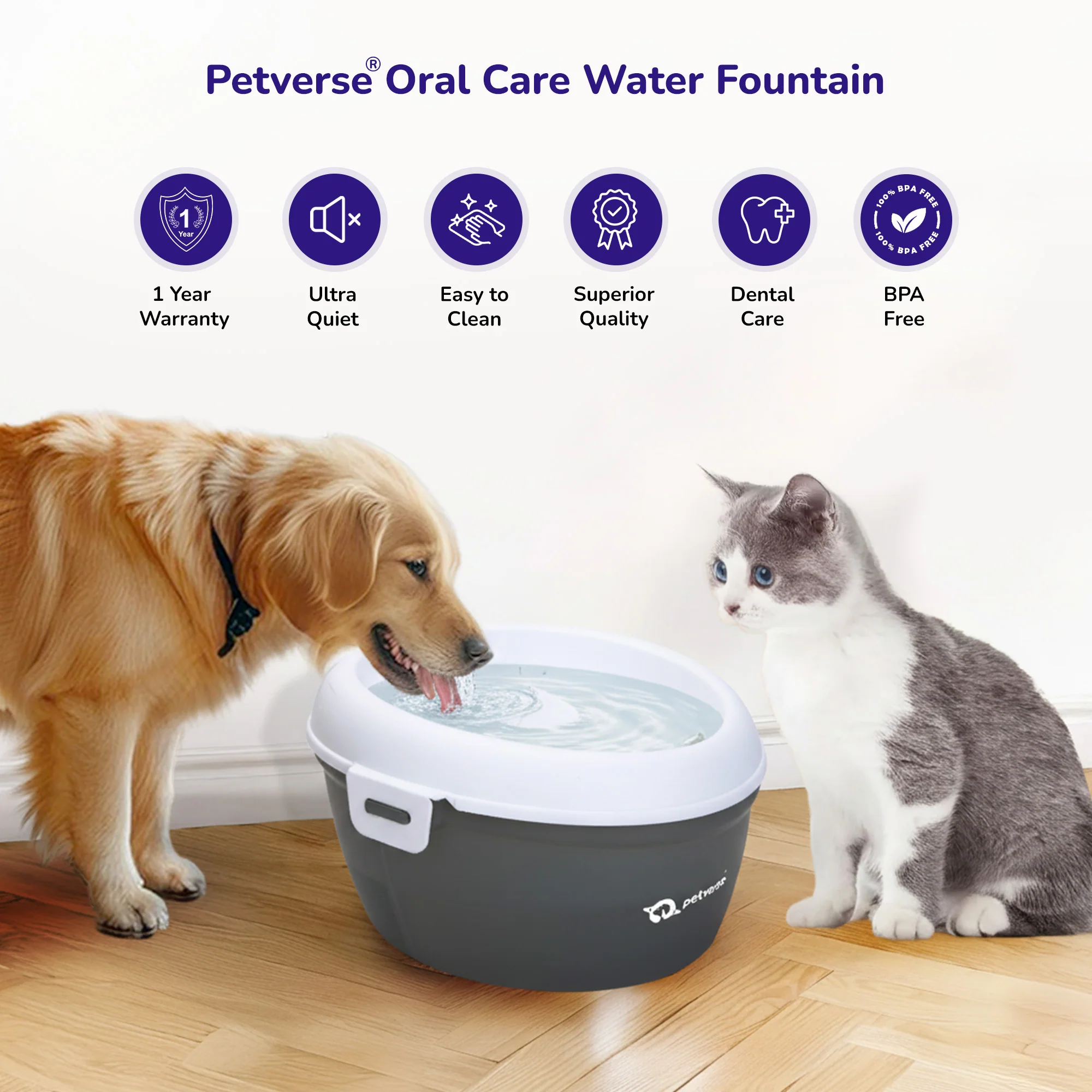 Petverse Oral Care Water Fountain for Dogs & Cats - Image 8