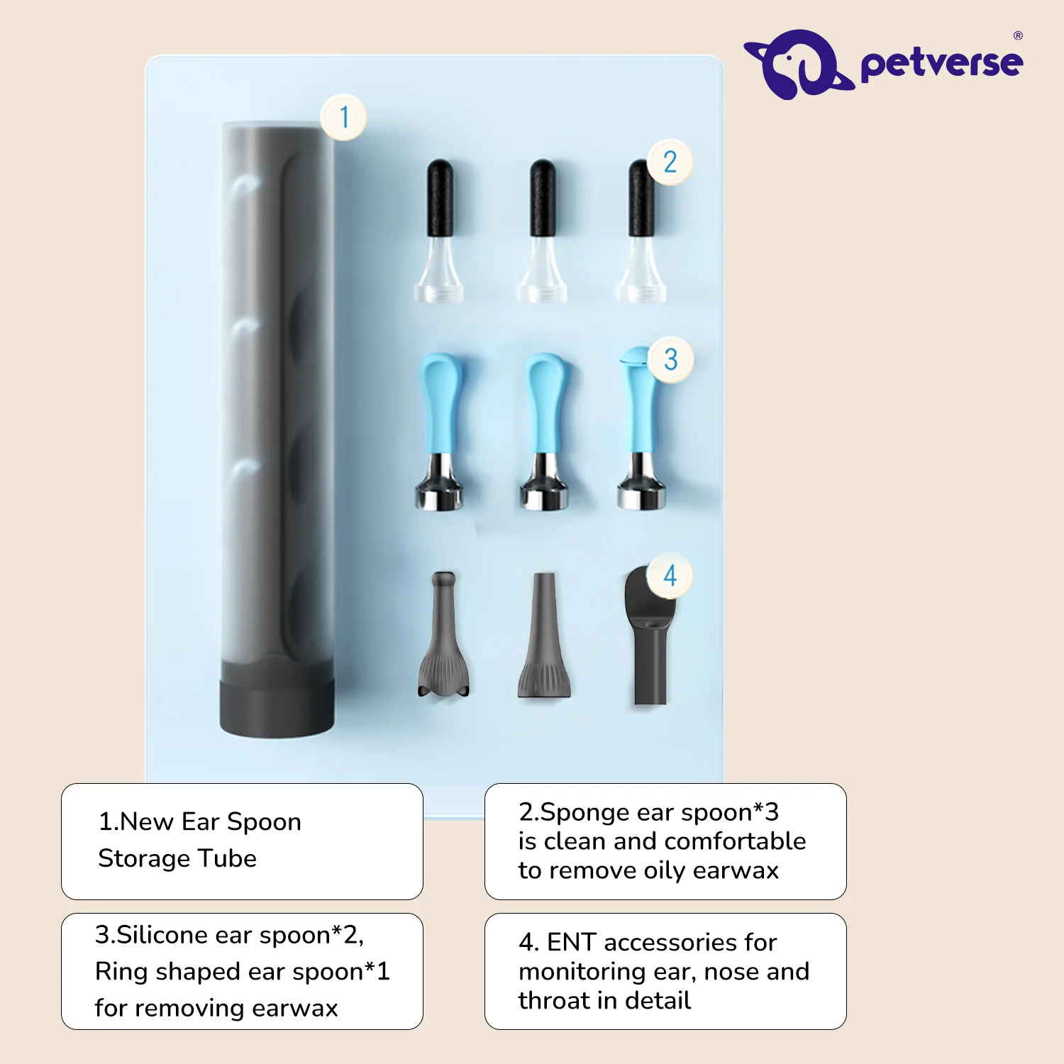 Petverse Smart Visual Pet Ear Cleaner with Camera for Dogs & Cats - Image 7