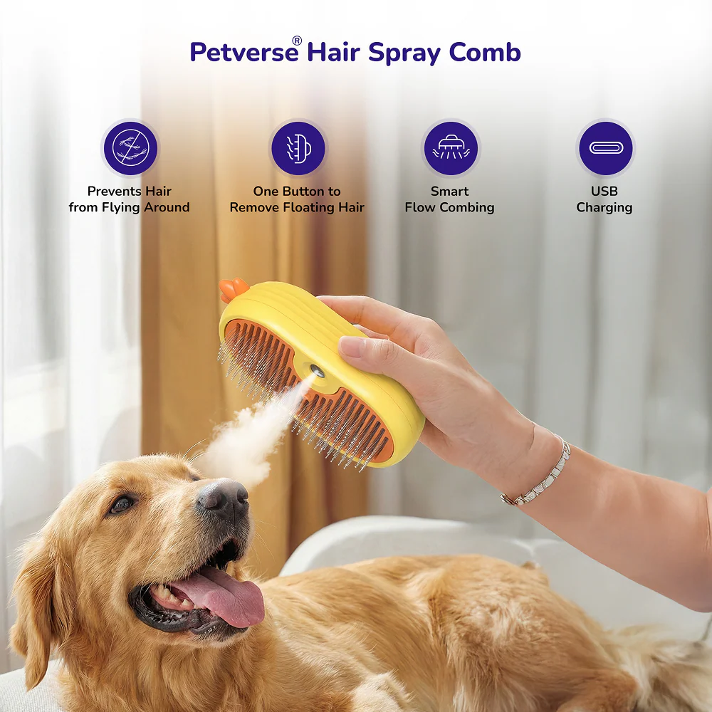 Petverse Steam Brush for Dogs & Cats - Image 5