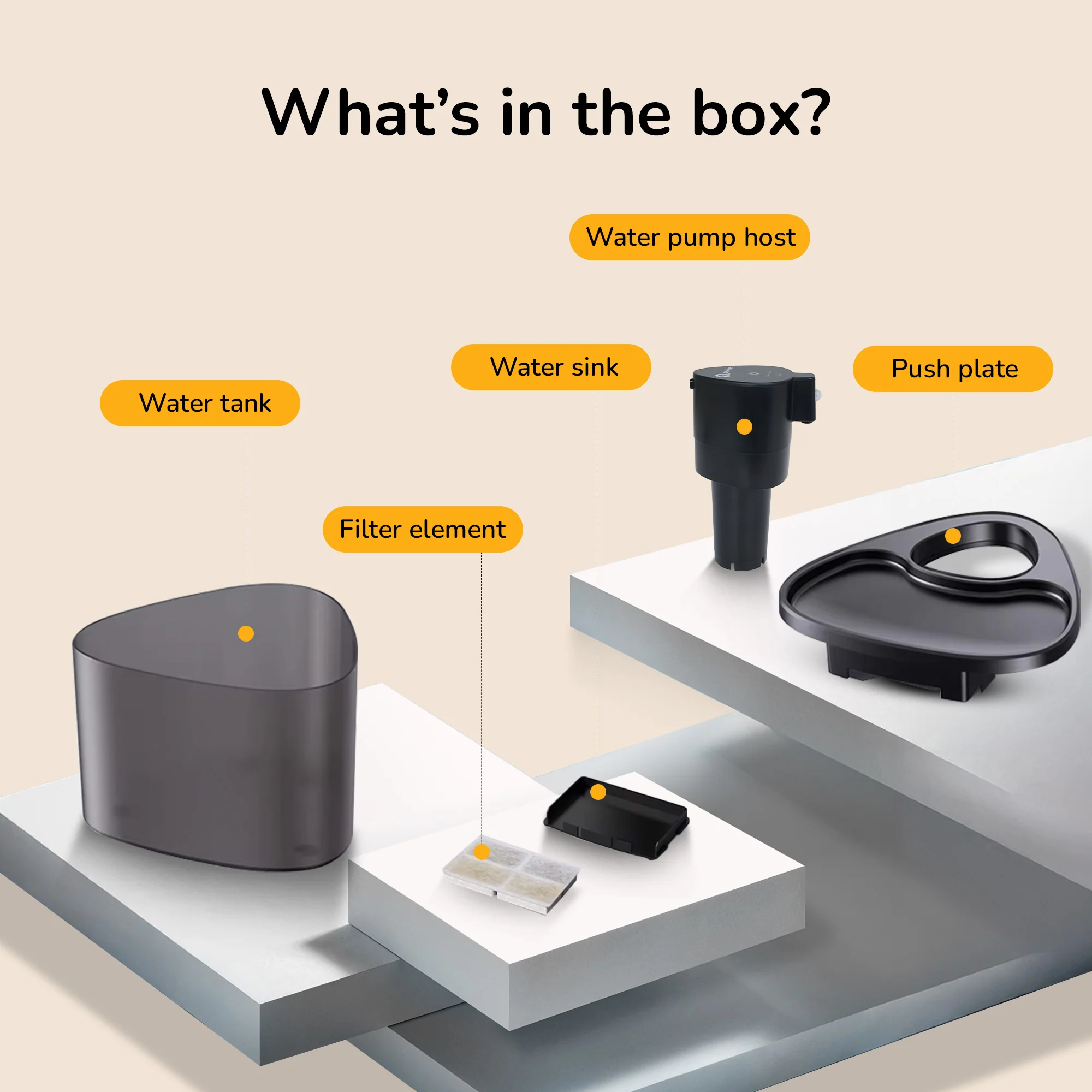 Petverse Wireless Water Fountain for Dogs & Cats (Black) - Image 3