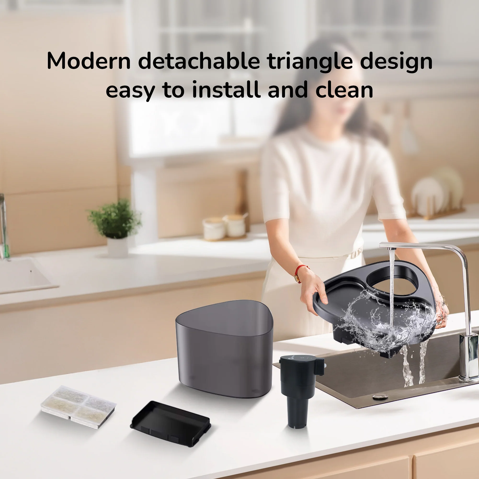 Petverse Wireless Water Fountain for Dogs & Cats (Black) - Image 4