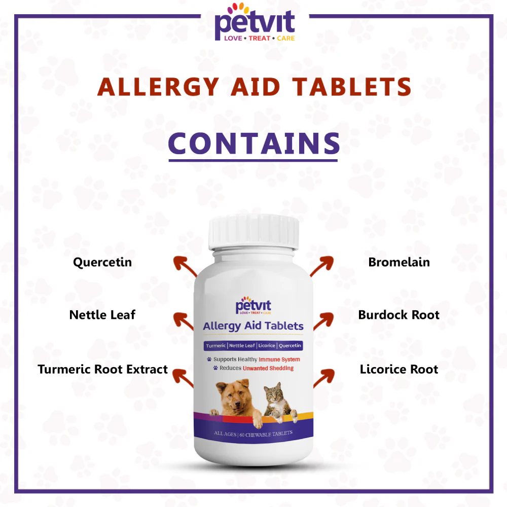 Petvit Allergy Aid Tablets for Dogs and Cats - Image 5
