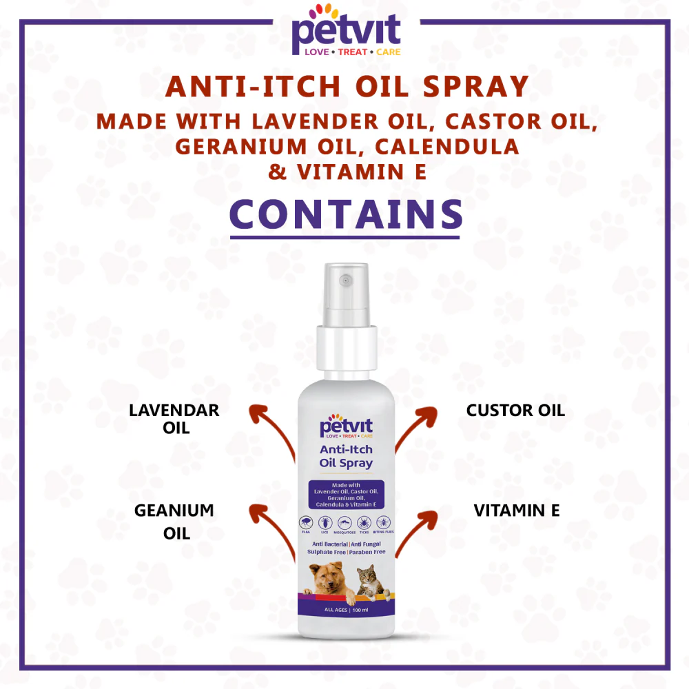 Petvit Anti Itch Oil Spray for Cats & Dogs - Image 4
