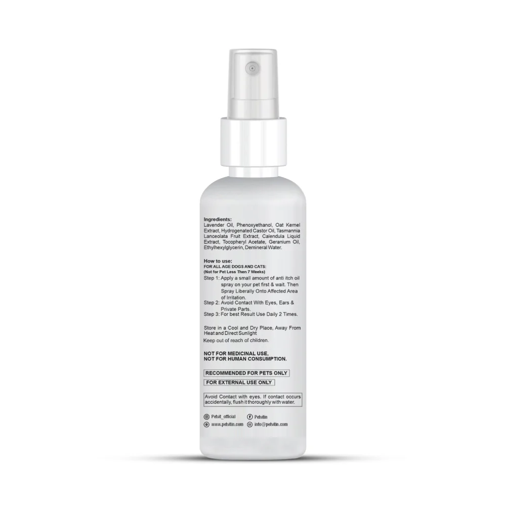 Petvit Anti Itch Oil Spray for Cats & Dogs - Image 8