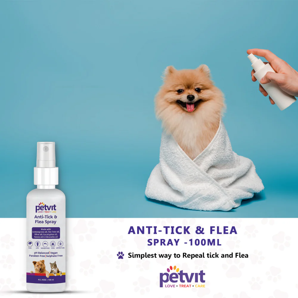 Petvit Anti Tick & Flea Spray for Dogs and Cats - Image 4