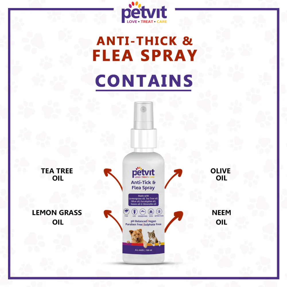 Petvit Anti Tick & Flea Spray for Dogs and Cats - Image 7