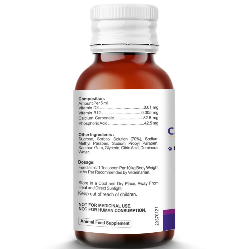 Petvit Calcium Syrup for Dogs - Image 2