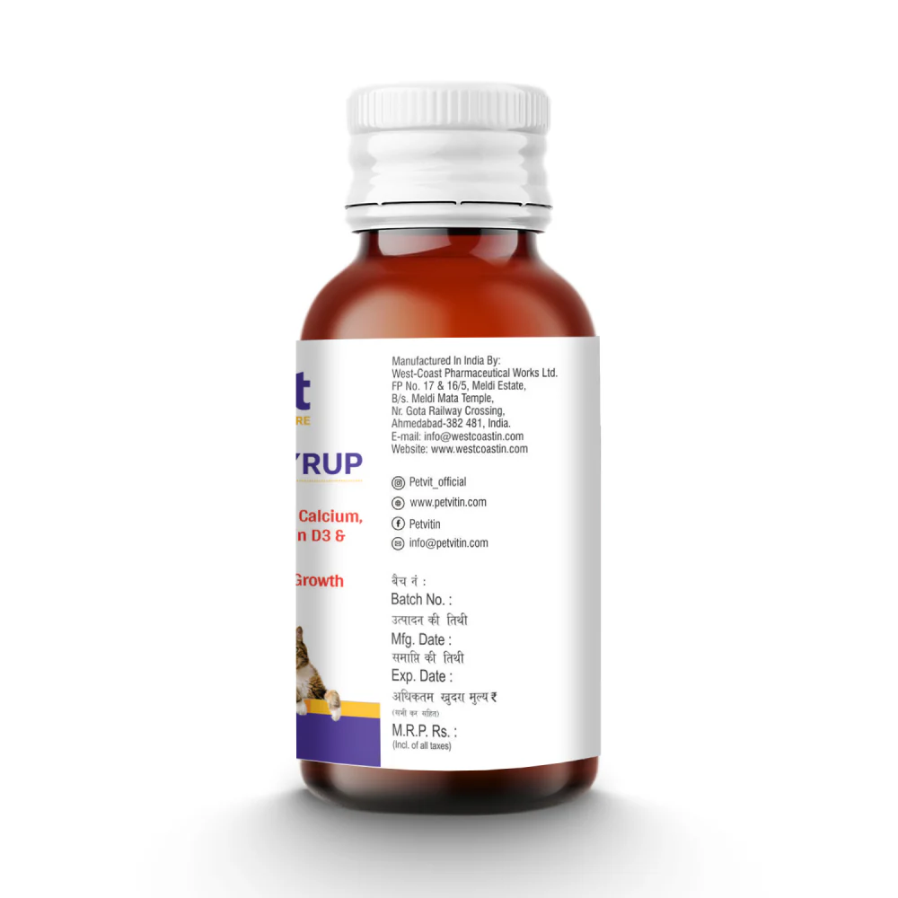 Petvit Calcium Syrup for Dogs - Image 3