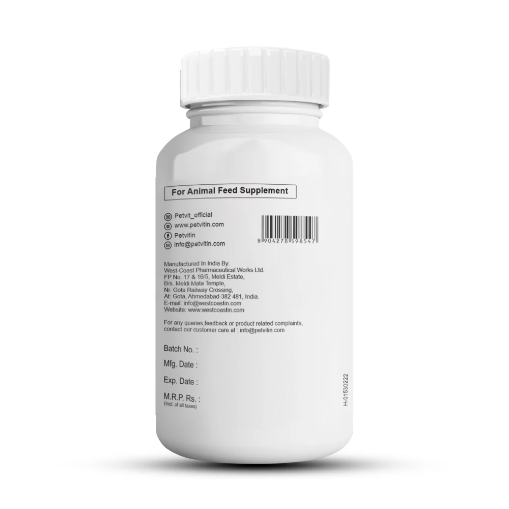 Petvit Cardiovascular Tablets, Coenzyme Q 10 Supplements for Dogs and Cats - Image 5