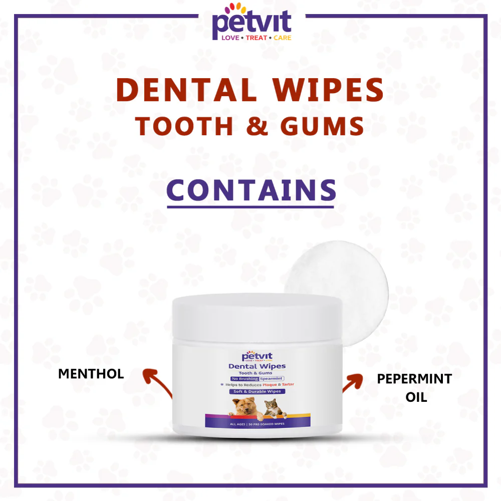 Petvit Dental Wipes for Dogs and Cats - Image 6