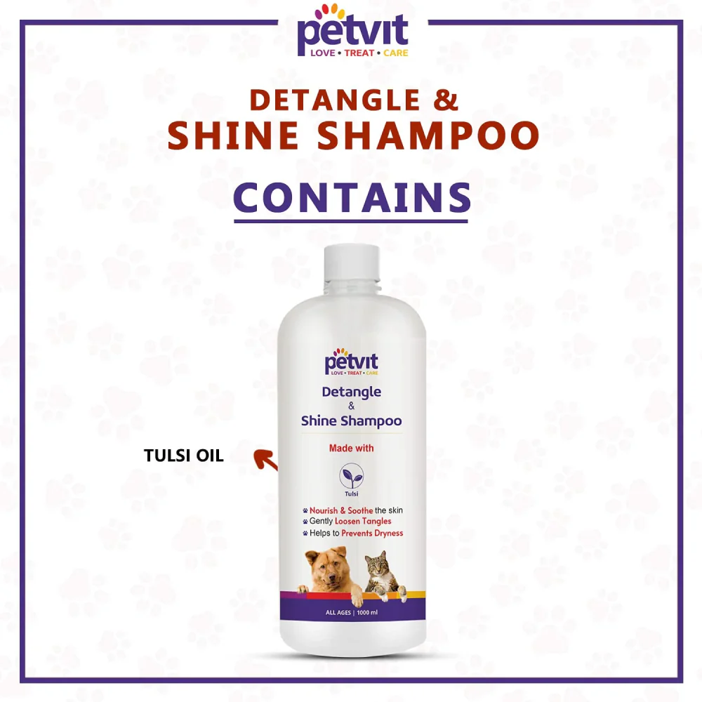Petvit Detangle & Shine Pet Shampoo for Dogs and Cats - Image 4