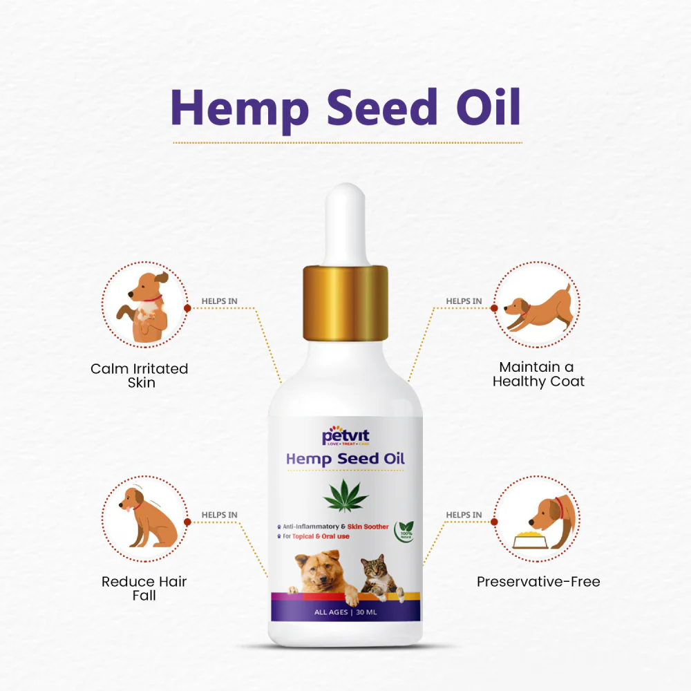 Petvit Hemp Seed Oil for Dogs and Cats - Image 5