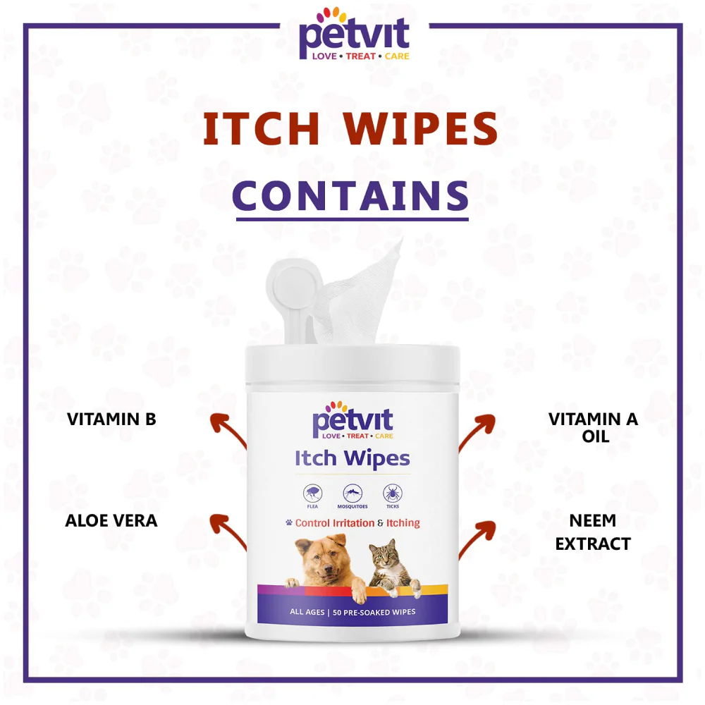 Petvit Itch Wipes for Dogs and Cats - Image 5